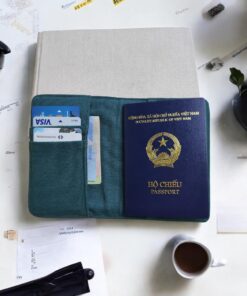 Hand Embroidered Passport Cover with Flower Garden Embroidery, Vintage Floral Travel Wallet, Handmade Passport Holder, Valentine's Day Gift - Image 8