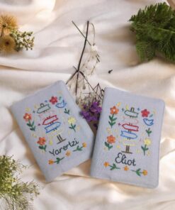 Travel Embroidered Passport Cover - Handmade Adventure Passport Holder with Plane, Train, Mountain, Camping | Personalized Travel Cute Gift - Image 9
