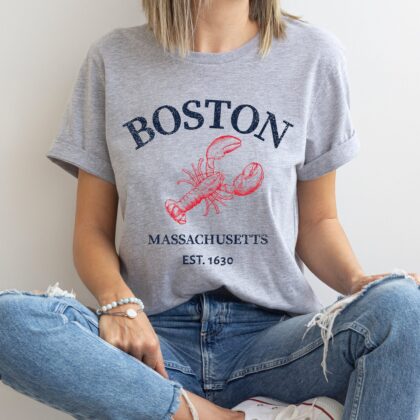 Boston Lobster Souvenir T-Shirt - Image 4