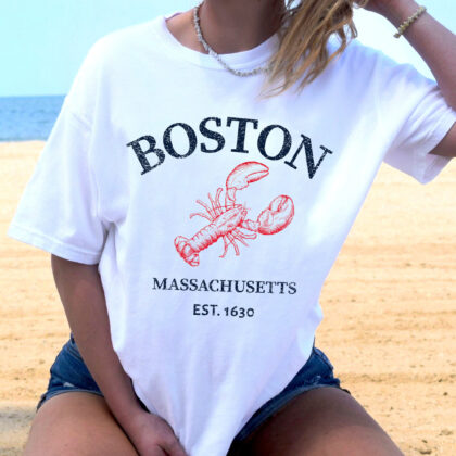 Boston Lobster Souvenir T-Shirt - Image 3