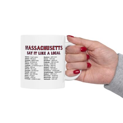 Alternative view of Massachusetts Town Names Mug