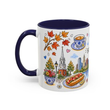 Alternative view of Illustrated Boston Souvenir Accent Mug