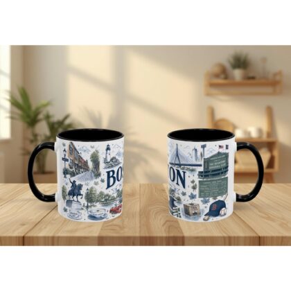 Alternative view of Boston Landmarks Ceramic Mug