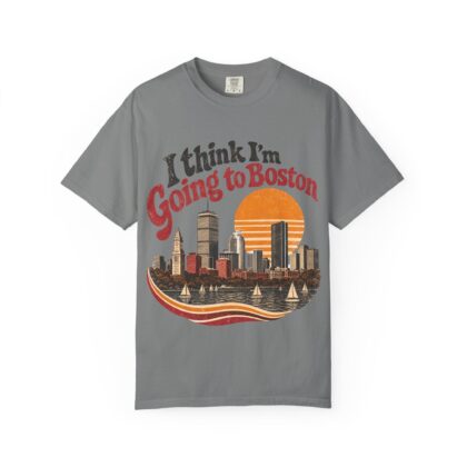 Boston Skyline Retro T-Shirt - Image 3