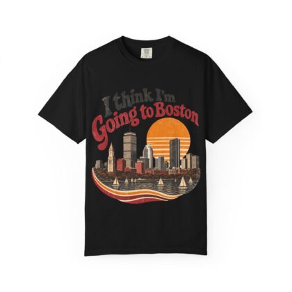 Boston Skyline Retro T-Shirt - Image 5
